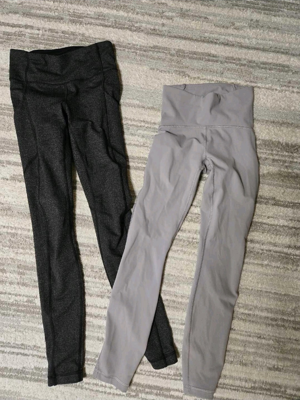 two pairs lululemon leggings